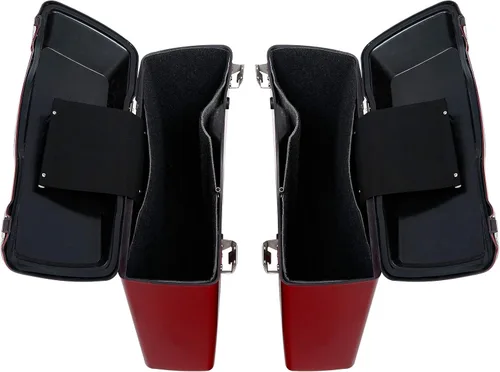 Miniatura 6 de Alforjas rígidas con soportes de conversión para Harley Davidson 1984-2017 Softail Modelos FLST FLSTC FLSTF FLSTN FLSTS modelos Rojo