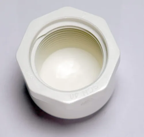 Miniatura 3 de Rainbow Dream Adaptador de enchufe hembra de PVC de 3/4 pulgadas - 10 paquetes, blanco