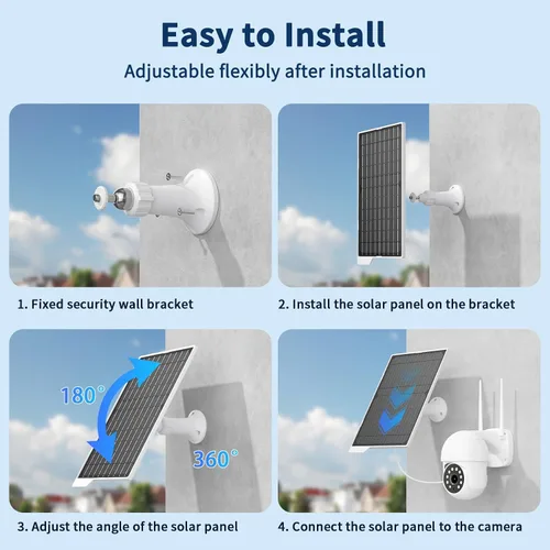 Miniatura 5 de Paquete de 2 paneles solares de 9 W, impermeable IP65, cargador de alta eficiencia con cable USB-C de 10 pies y adaptador micro USB, funciona