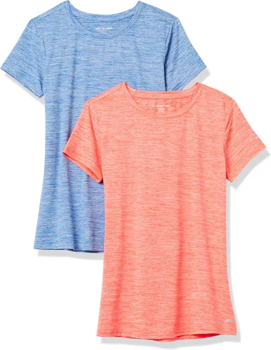 Miniatura 15 de Amazon Essentials Camiseta de manga corta con cuello redondo para mujer, de secado rápido, para entrenamiento, gimnasio, paquete múltiple