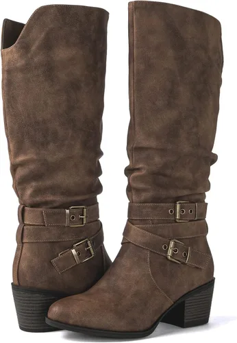 Miniatura 2 de GLOBALWIN Botas vaqueras hasta la rodilla para mujer