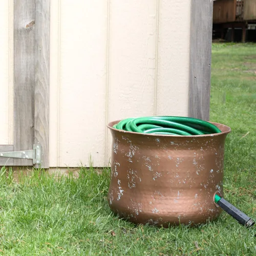 Miniatura 2 de Soporte para manguera de jardín Contenedor de manguera de agua para uso exterior o interior Organizador de almacenamiento expandible