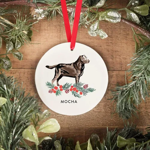 Miniatura 23 de Adorno personalizado para perro, adorno de Navidad personalizado Golden Retriever, regalos personalizados para amantes de las mascotas, regalos