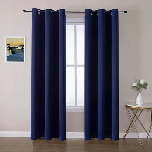 Miniatura 79 de ChrisDowa - Cortinas de cenefa pequeñas para cocina, cortinas cortas con ojales y aislamiento térmico para oscurecer la sala y habitación