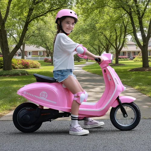 Miniatura 6 de Motocicleta para niños, motocicleta eléctrica de 2 ruedas para niñas de 8 a 14 años, juguetes de montar de 24V con música, cuentos, faro delantero