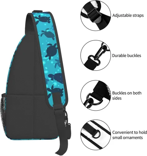 Miniatura 5 de Bolso bandolera, Caballos Salvajes Bandolera Mochila de Viaje Senderismo Bolsa de Pecho Mochila para Monederos Bolso de Hombro Cuerpo Mujer Hombre