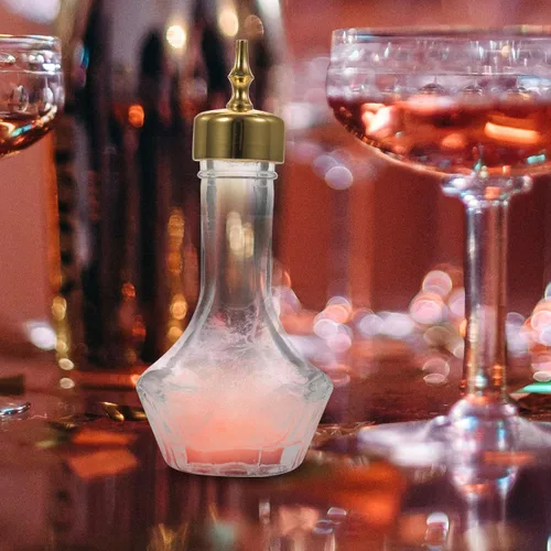 Miniatura 5 de UPKOCH Bitters Bottle - Vaso de 1.05 onzas con tapa dorada, herramienta de barra profesional para cócteles artesanales, uso antiguo y barman