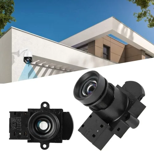 Miniatura 3 de Sonew Lente de cámara 1080P 0.236 in F1.5 Lente de enfoque fijo focal fija de plástico negro con filtro de corte IR para cámara de seguridad CCTV