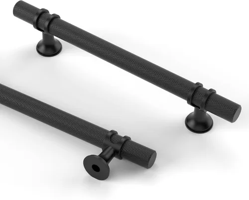 Miniatura 33 de Asidrama - Paquete de 10 manijas para gabinete de cocina de 3 pulgadas (76mm) de color negro mate y bronce champán, tiradores para gabinete