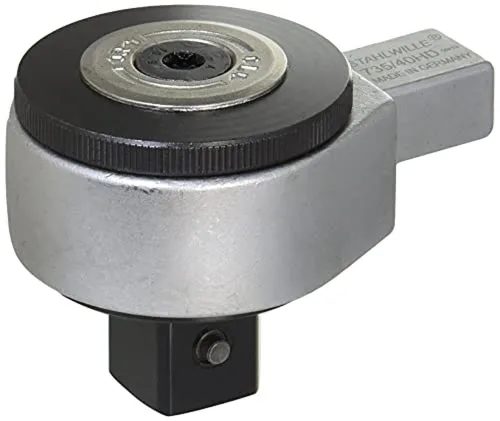 Stahlwille 58250065 Herramienta de inserción de trinquete reversible, accionamiento cuadrado de 3/4 pulgadas, 60 dientes finos, acero de aleación