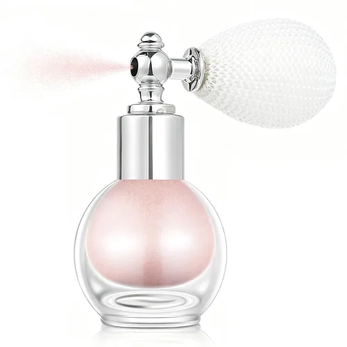 Miniatura 11 de Spray resaltador champán, polvo de brillo suelto rocío de maquillaje de alto brillo para cuerpo, cara, cabello, laca para el cabello con purpurina