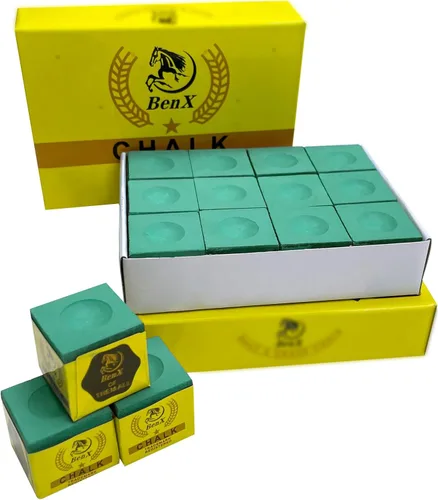 Miniatura 8 de Paquete de 24 tizas para taco de billar (2 x 12 cajas), cubos de tiza de billar azul, fórmula de alto agarre, grado de torneo profesional