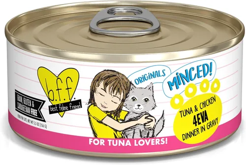 Miniatura 25 de Weruva BFF - Comida húmeda natural picada para gatos, atún y tilapia en pareja en gelatina, lata de 3 oz, paquete de 24