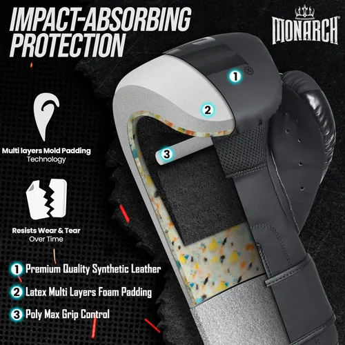 Miniatura 3 de Guantes de boxeo para hombres y mujeres con envolturas de mano para boxeo, Muay Thai, kickboxing, saco de boxeo, entrenamiento de entrenamiento