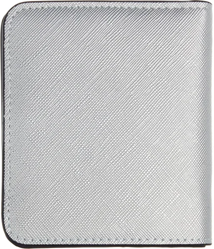 Miniatura 5 de Gostwo - Cartera compacta de piel genuina de lujo para mujer con bloqueo de RFID y ventana de identificación