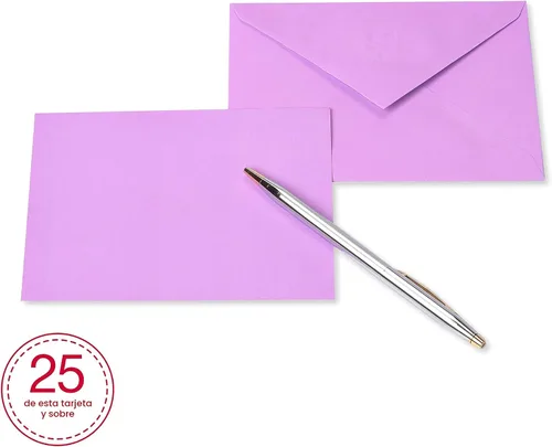 Miniatura 10 de American Greetings Tarjetas en blanco de un solo panel con sobres, colores arcoíris (200 unidades)