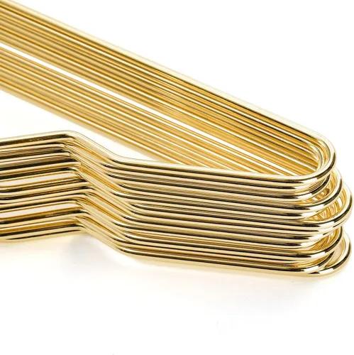 Miniatura 3 de Tosnail Paquete de 30 perchas de metal de alambre fuerte de acero inoxidable de 16.5 pulgadas, perchas de ropa resistentes, organizador de armario