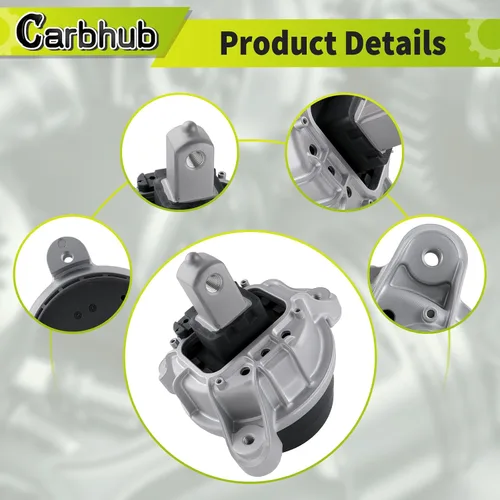 Miniatura 6 de Carbhub 22116786528 Soporte de motor izquierdo derecho para BMW 528i 535i 640i 740i Gran Coupe GT Base Sedan 3.0L 4.4L 6.0L 2010-2018 Soporte