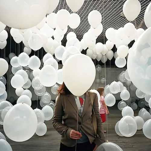 Miniatura 5 de 120 globos verdes de 5 pulgadas y globos blancos, 120 unidades de 5 pulgadas
