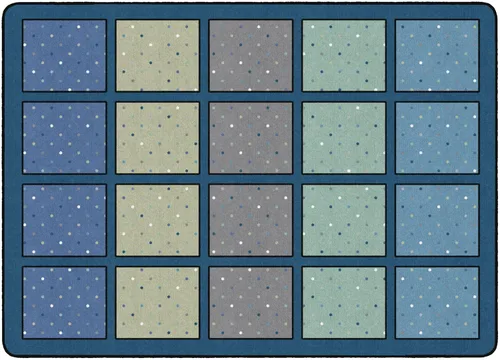 Miniatura 8 de Flagship Carpets Happy Squares Pastel - Alfombra educativa de área para aula en colores pastel para niños y maestros, calidad duradera