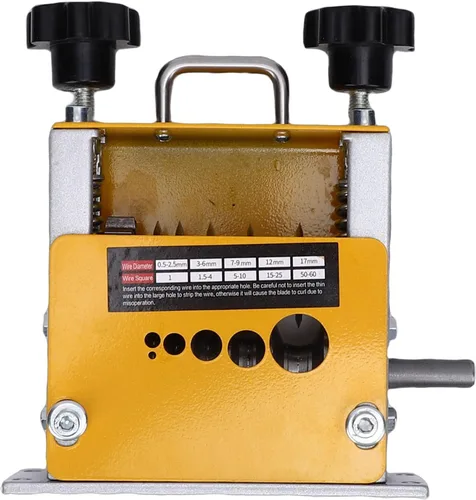 Miniatura 6 de Generic Herramienta pelacables con taladro, herramienta precisa de 6 canales, máquina peladora manual de cables para cables de cobre y aluminio