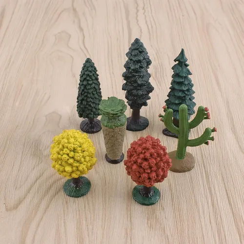 Miniatura 5 de Juguetes realistas de árboles de plástico para niños, juguetes sensoriales para niños, juguetes de aprendizaje, figuras de comida realistas