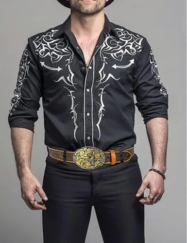 Miniatura 5 de TOPACC Cinturones occidentales de cuero genuino para mujer y hombre, vaquera, vaquera, campo, rodeo, hebilla, pantalones vaqueros, vestidos