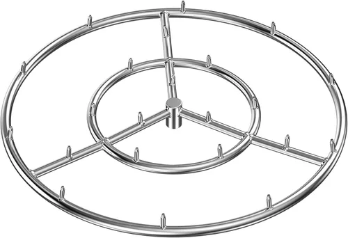 Miniatura 11 de Skyflame Anillo redondo de acero inoxidable de 30.5 cm para quemador de fogata - Llama alta