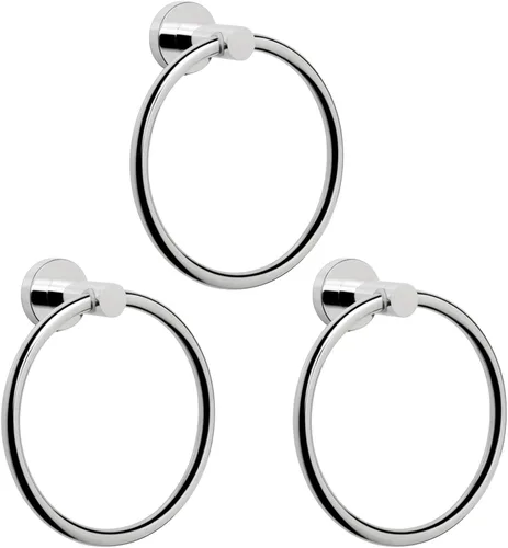 Miniatura 10 de NearMoon Anillo de Toalla de Baño, Accesorios de Ferretería de Baño - Soporte de Toalla de Mano de Acero Inoxidable Engrosado para Baño, Colgador