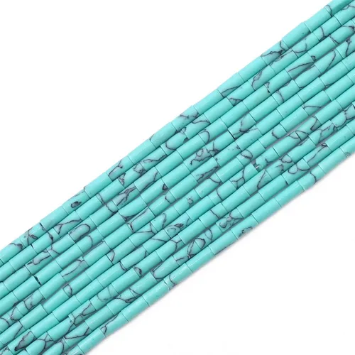 Miniatura 15 de BEADIA Cuentas de tubo de jade amarillo natural rectangulares 4x13mm, cuentas de piedra de 40cm/hebra para hacer joyas Rectángulo de jade amarillo