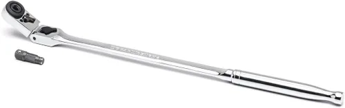 Miniatura 2 de GEARWRENCH - Trinquete de liberación rápida con cabeza flexible delgada de 72 dientes de 1/4 pulgada (0.6 cm), 12" - 81030