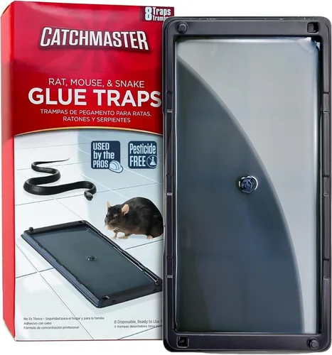 Miniatura 16 de Catchmaster Atrapa y lanza: trampas de pegamento desechables sin contacto y sin ver para interiores, no necesita cebo (paquete de 2), atrapa hasta