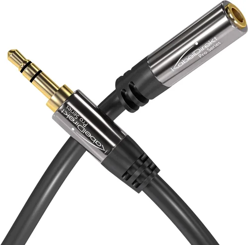 Miniatura 2 de KabelDirekt cable de extensión de audio estéreo macho a hembra (1/8 pulgada)