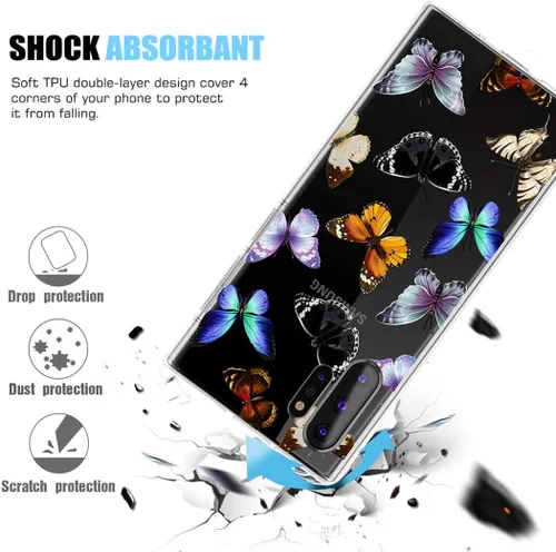 Miniatura 7 de Funda de teléfono para Galaxy Note 10 Plus 5G, para Samsung Note10+ para niñas, funda protectora transparente de TPU suave transparente para Samsung