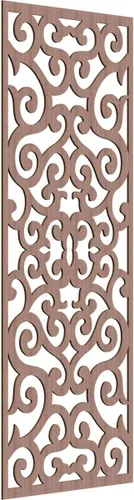 Miniatura 100 de Eveline - Paneles decorativos de pared de madera con calado, 13 3/8 pulgadas de ancho x 34 3/8 pulgadas de alto x 3/8 de alto, roble rojo rojo