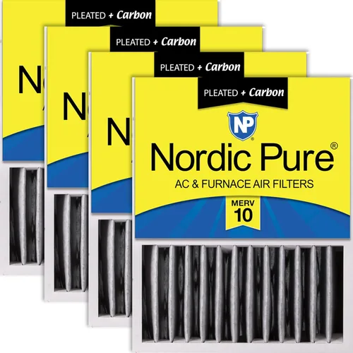 Miniatura 17 de Nordic Pure 16 x 20 x 5 (tamaño real: 15 7/8 x 19 5/8 x 4 3/8) Honeywell Filtros de aire de repuesto Merv 8 Plus Carbon 1 paquete