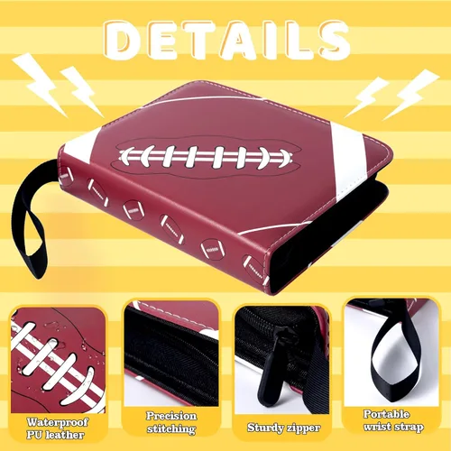 Miniatura 2 de Jravkfi Carpeta de tarjetas coleccionables de 4 bolsillos, libro de colección de tarjetas coleccionables de 400 bolsillos con mangas, álbum