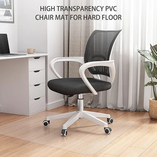 Miniatura 7 de Alfombrilla para silla de oficina para suelos duros - 45''×53'', protector de suelo transparente de PVC resistente para madera/azulejos