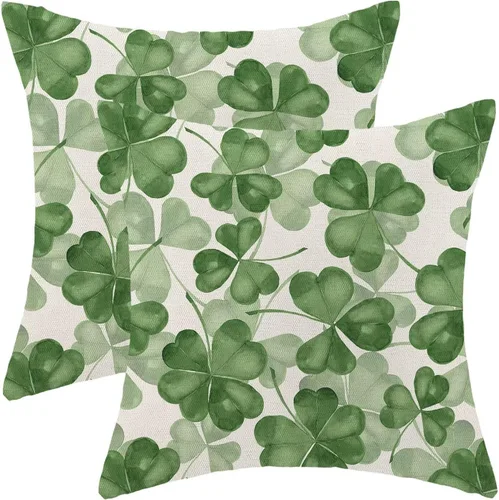 Miniatura 10 de AEIOAE Juego de 2 fundas de almohada de San Valentín de 16 x 16 pulgadas, almohadas de corazón rojo de amor de algodón para decoración del día