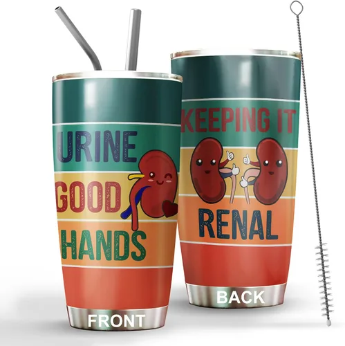 Miniatura 7 de Urology - Vaso de regalo para urólogo, tapa de popote de acero inoxidable de 20 onzas, regalo divertido para urólogo, regalo para el día nacional