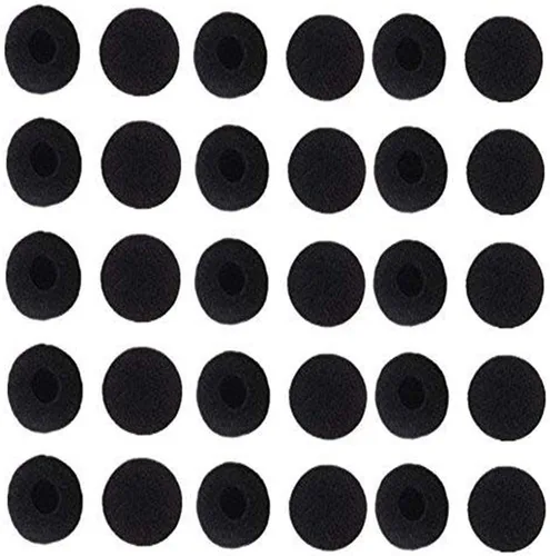 Lsgoodcare 50 almohadillas de espuma suave para auriculares, almohadillas de esponja de repuesto, almohadillas de espuma, almohadillas protectoras