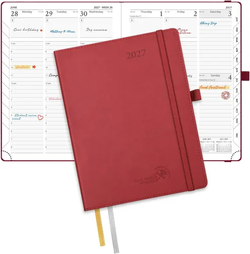 Miniatura 18 de POPRUN Agenda de bolsillo 2026-2027, tamaño del bolso, 4 x 6.25 pulgadas, calendario de bolsillo (julio de 2026 a junio de 2027) para bolso