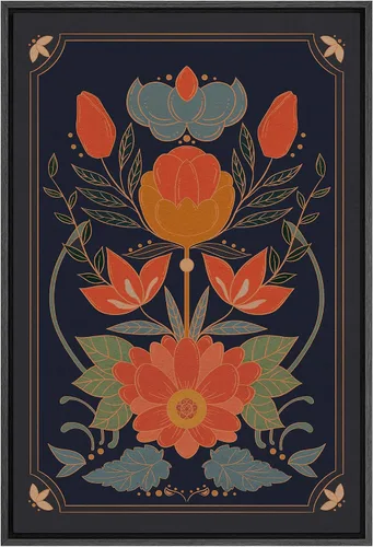 Miniatura 141 de SIGNFORD Lienzo impreso para pared, acuarela, floral, retro, abstracto, naturaleza, desierto, ilustraciones florales botánicas, arte moderno
