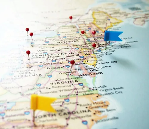 Miniatura 7 de Map Your Travels Arte de pared personalizado de viajero de Estados Unidos Marco de madera premium Arte de pared detallado de Estados Unidos