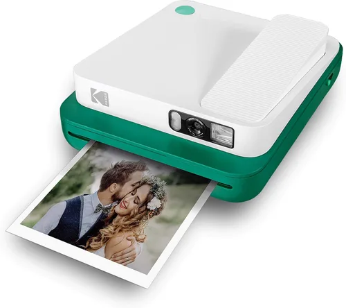 Miniatura 17 de Zink KODAK Smile - Cámara instantánea digital clásica para papel fotográfico Zink de 3.5 x 4.25 pulgadas, Bluetooth, imágenes de 16MP (rojo)