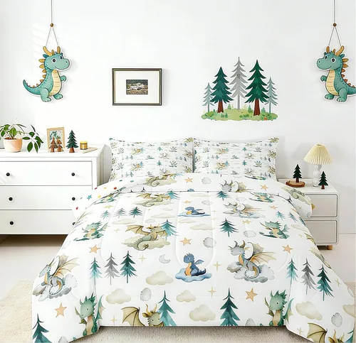 Miniatura 38 de Feelyou Juego de edredón geométrico del suroeste para niños y niñas, edredón nativo del suroeste, tamaño individual, juego de ropa de cama