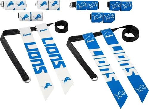 Miniatura 40 de Franklin Sports NFL - Conjuntos de fútbol con bandera del equipo de la NFL, cinturones + banderas, para niños + adultos, se adapta a cintura