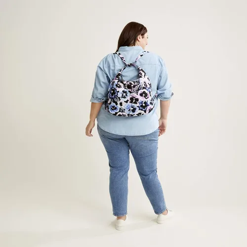 Miniatura 5 de Vera Bradley Mochila convertible de algodón para mujer