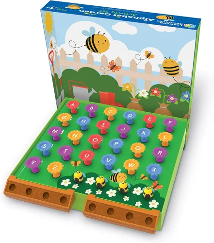 Miniatura 3 de Learning Resources Juego de actividades de jardín del alfabeto, 45 piezas, juegos educativos para interiores a partir de 3 años, alfabeto