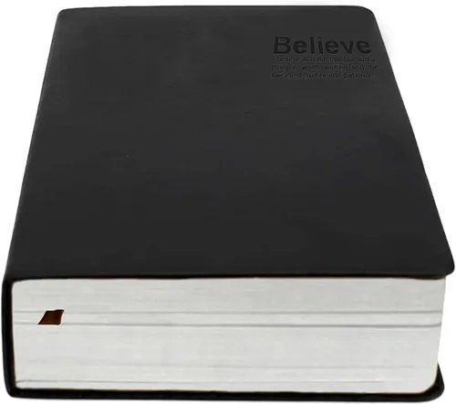 Miniatura 10 de Lemical Cuaderno de cuero grueso de 720 páginas, diario de escritura, cuaderno grueso de 360 hojas de papel rayado, diario de viaje, regalo ideal